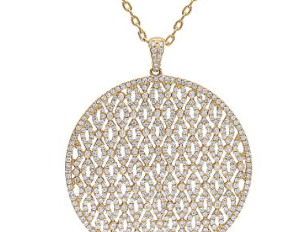 18kt Yellow Gold Diamond Statement Pendant (3.48 ctw) Online Hot Sale