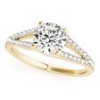 18kt Yellow Gold Mutli Row Engagement Ring Setting Sale