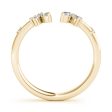 14kt Yellow Gold Open Concept Diamond Chevron Band (.25 ctw) on Sale