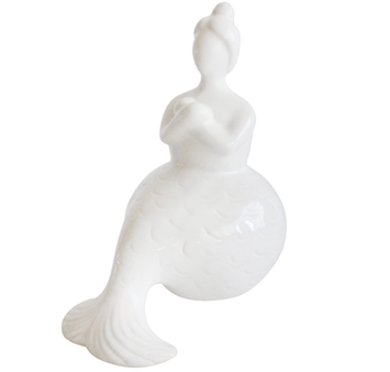 White Ceramic Mermaid Figurine Online Sale