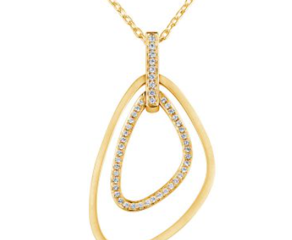 18kt Yellow Gold Diamond Pendant (.38 ctw) Sale