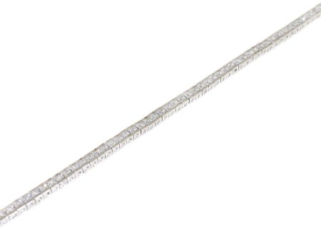 Sterling Silver Channel Set CZ Tennis Bracelet Cheap