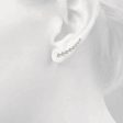 18kt White Gold Bezel-Set Diamond Ear Climbers (.33 ctw) For Discount