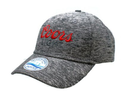 COORS Light H3 Heather Grey Cationic Hat Quick Dry Performance Keeps Cooler For Cheap