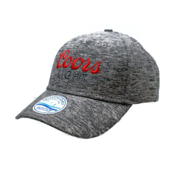 COORS Light H3 Heather Grey Cationic Hat Quick Dry Performance Keeps Cooler For Cheap