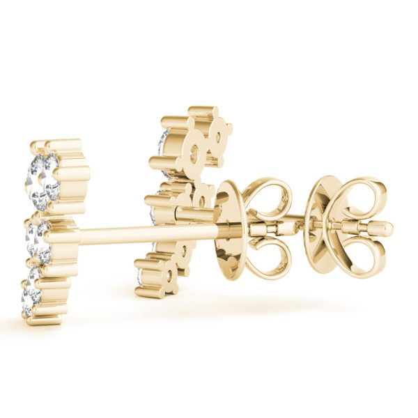 14kt Yellow Gold Diamond Ear Climbers (.25 ctw) Sale