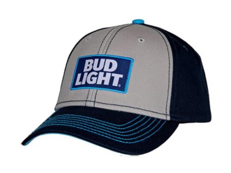 BUD Light Navy, Gray & Blue H3 Adjustable Beer Hat Sale