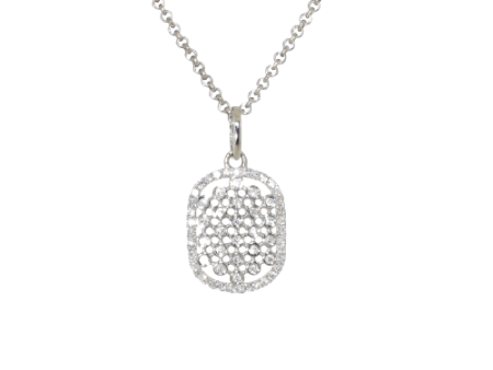 14kt White Gold Diamond Fashion Pendant (.31 ctw) Online now