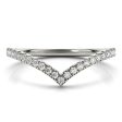 18kt White Gold Diamond Chevron Band (.20 ctw) on Sale