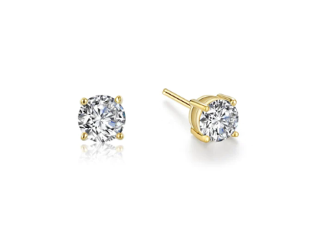 Lafonn 0.50 CTW Solitaire Stud Earrings (Yellow) Online Sale