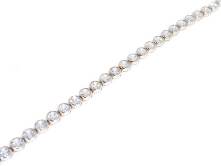 Sterling Silver Bezel Set CZ Tennis Bracelet Sale