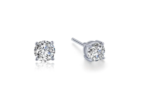 Lafonn 0.50 CTW Solitaire Stud Earrings (White) Discount