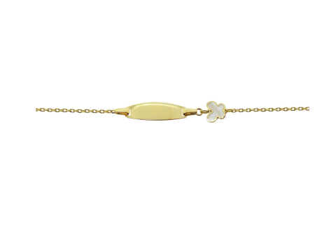 14k Gold Engravable Butterfly Baby Bracelet Online now