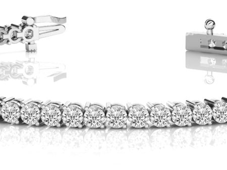 10 Carat White Gold Diamond Tennis Bracelet Online now