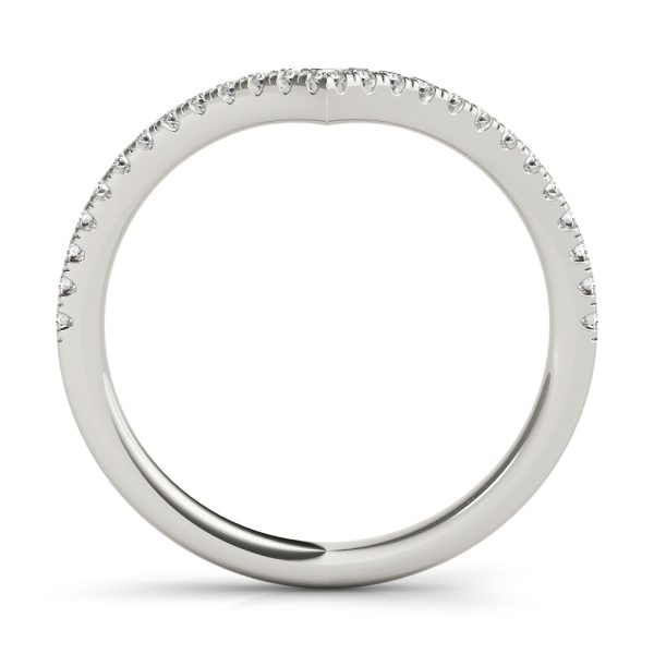 18kt White Gold Diamond Chevron Band (.20 ctw) on Sale