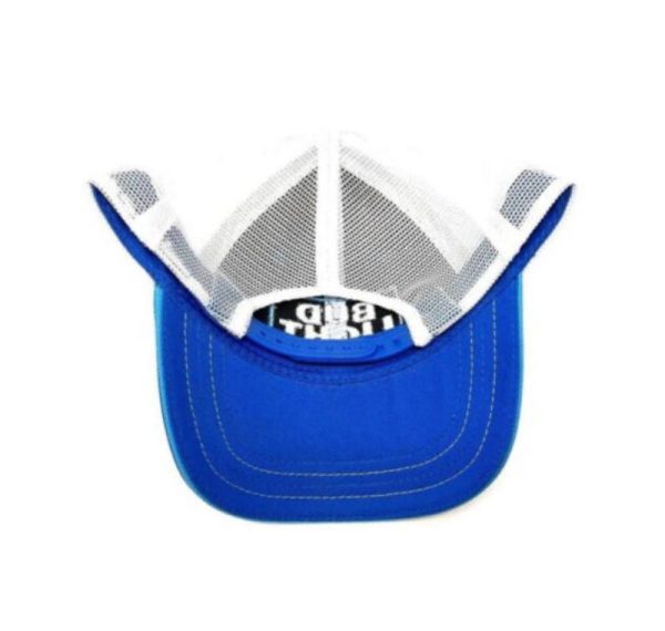 Bud Light Patch Logo Royal & White H3 Mesh Trucker Style Hat Hot on Sale